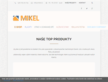 Tablet Screenshot of mikel.cz